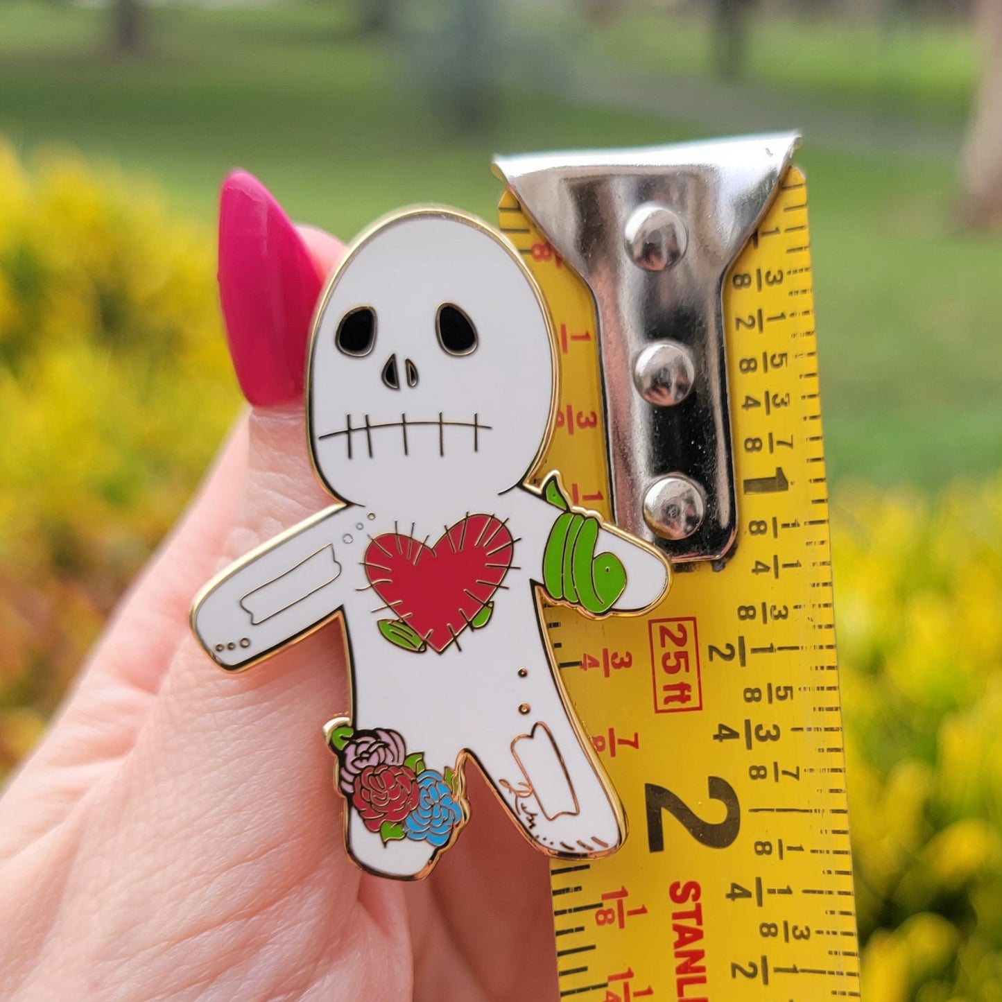 Voodoo Skeleton Hard Enamel Pin
