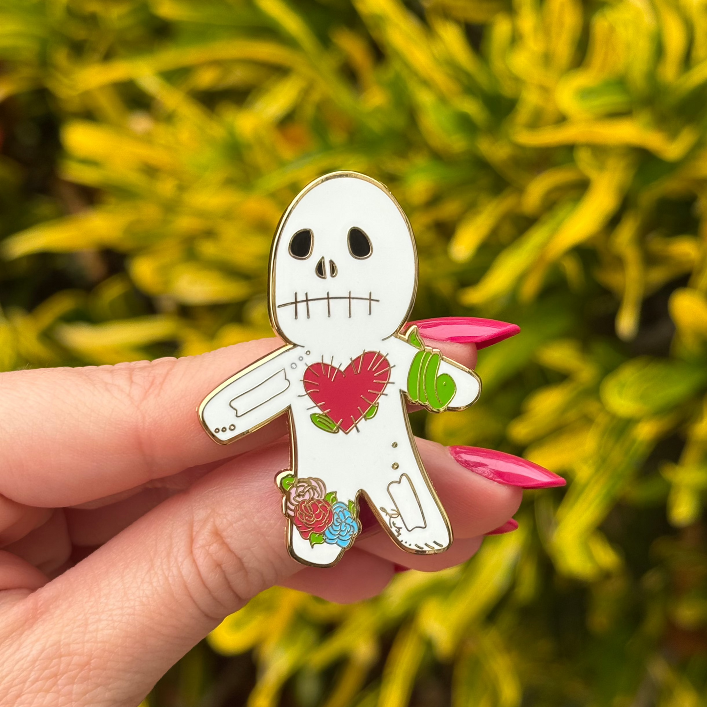 Voodoo Skeleton Hard Enamel Pin