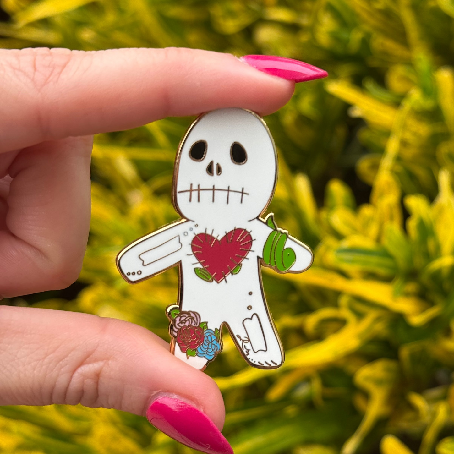 Voodoo Skeleton Hard Enamel Pin