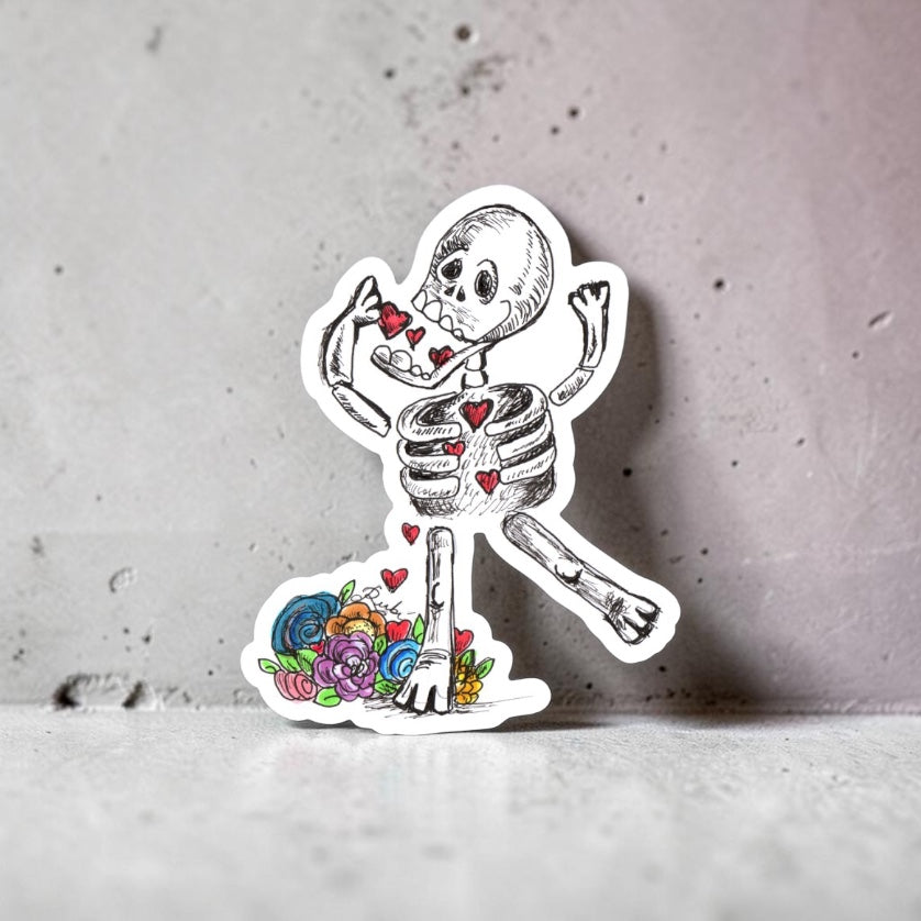Love to the Bones Sticker | Waterproof & Weatherproof Vinyl
