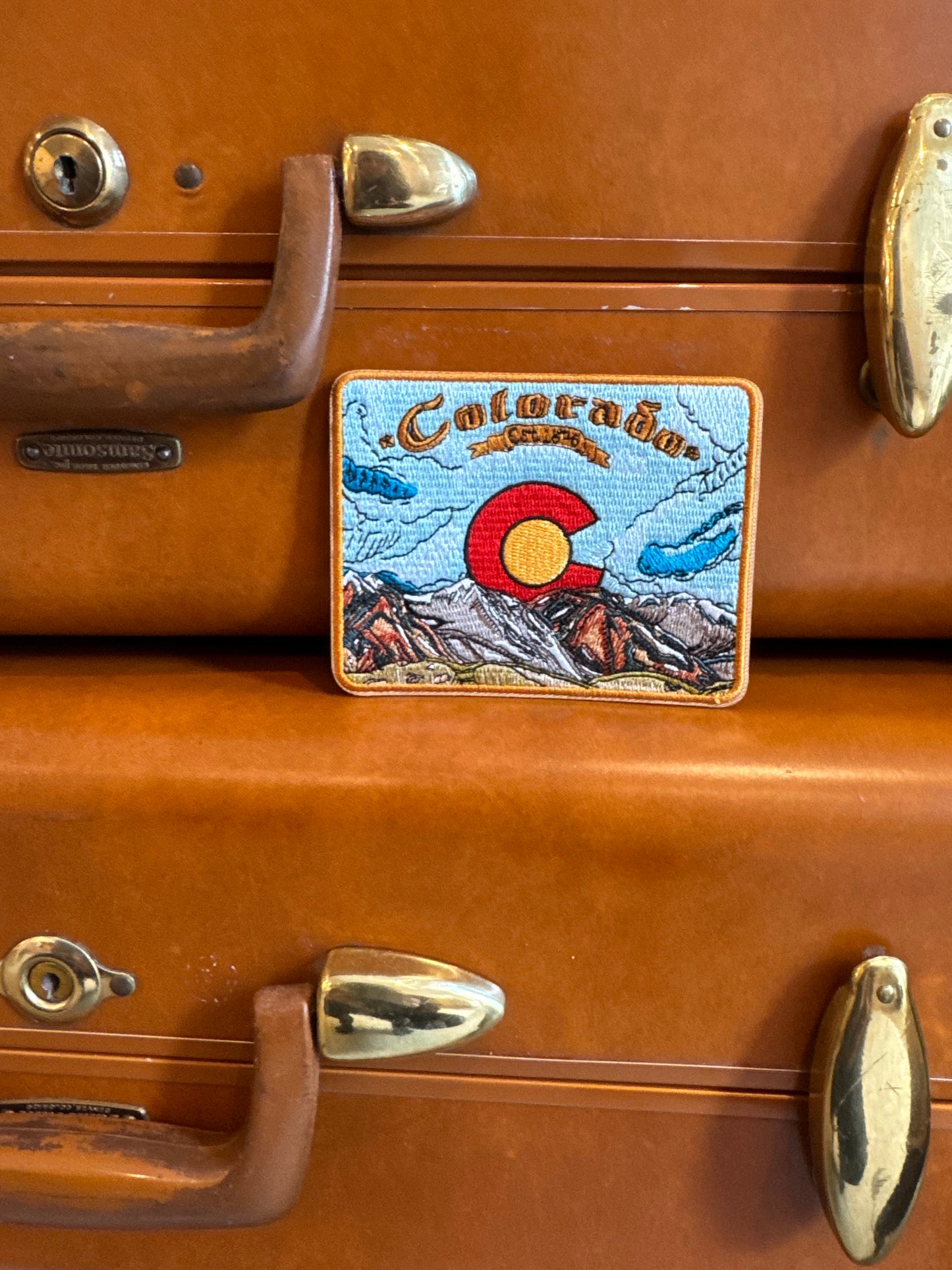 Colorado Sun Patch | Heat-Adhesive Embroidered Patch
