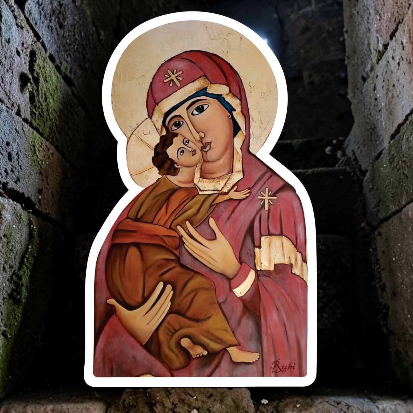 La Virgen Sticker | Waterproof & Weatherproof Vinyl