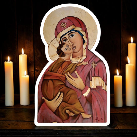 La Virgen Sticker | Waterproof & Weatherproof Vinyl