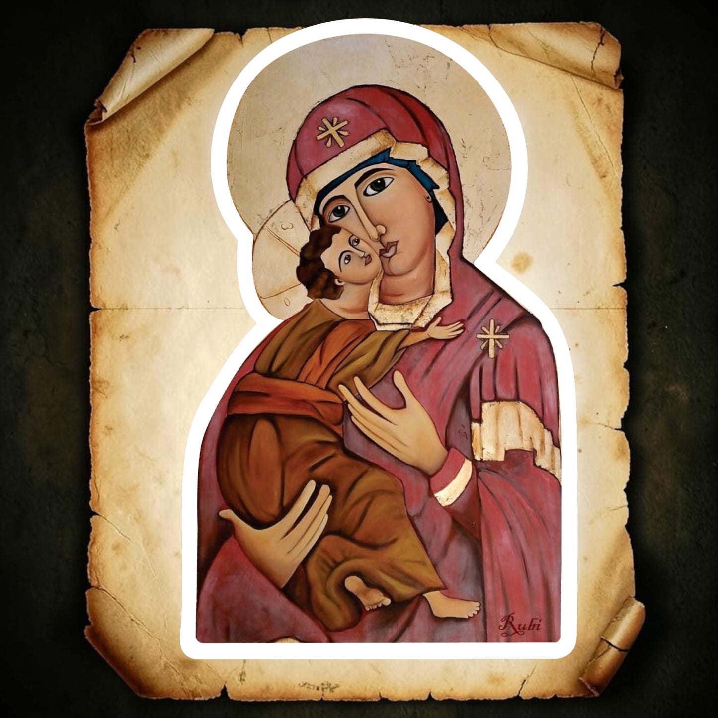 La Virgen Sticker | Waterproof & Weatherproof Vinyl