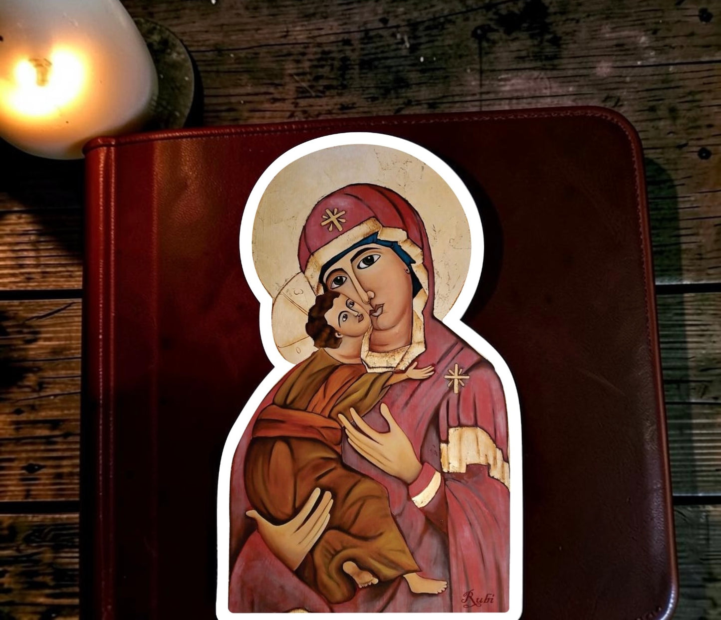 La Virgen Sticker | Waterproof & Weatherproof Vinyl