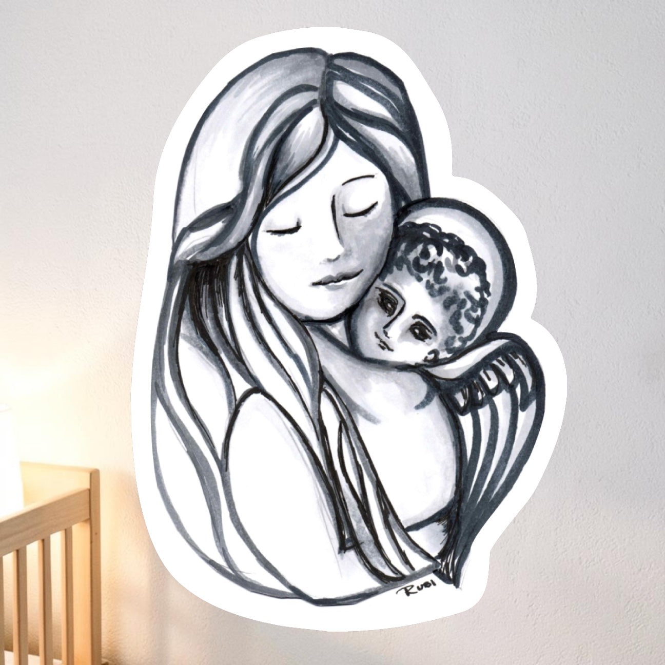 My Angel Is Always With Me Sticker| Waterproof & Weatherproof Vinyl