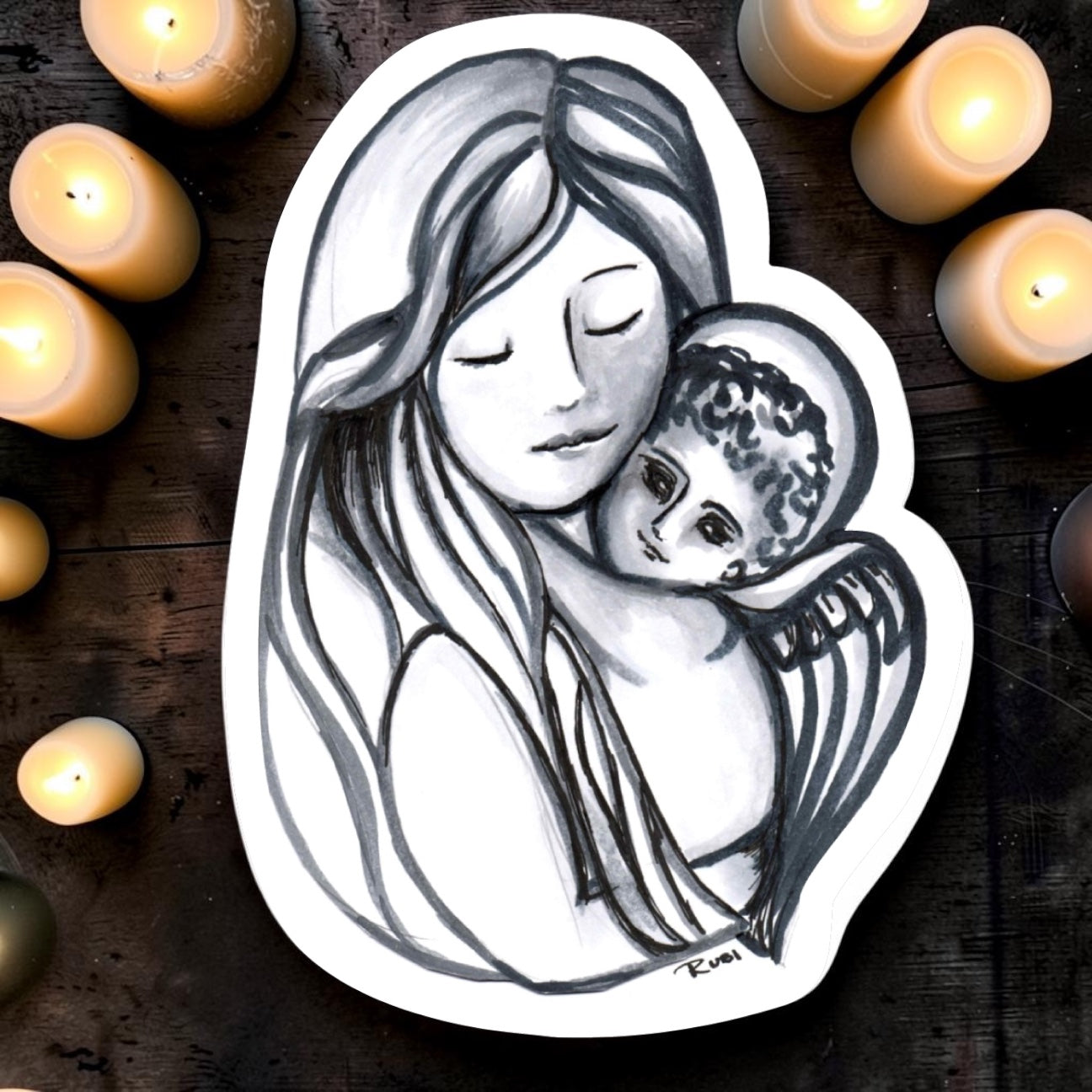 My Angel Is Always With Me Sticker| Waterproof & Weatherproof Vinyl