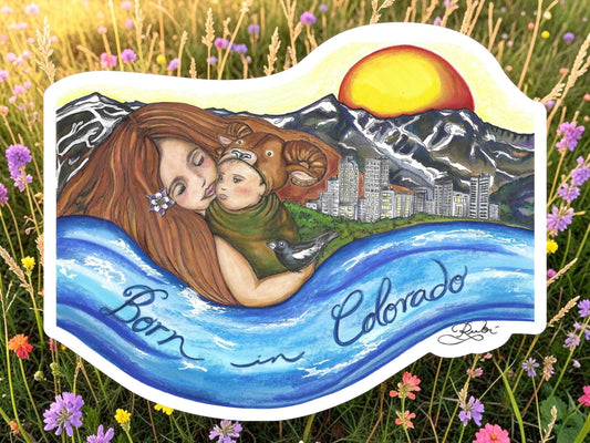 Born in Colorado Sticker | Waterproof & Weatherproof Vinyl