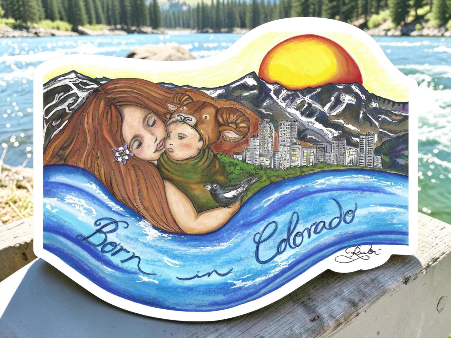 Born in Colorado Sticker | Waterproof & Weatherproof Vinyl