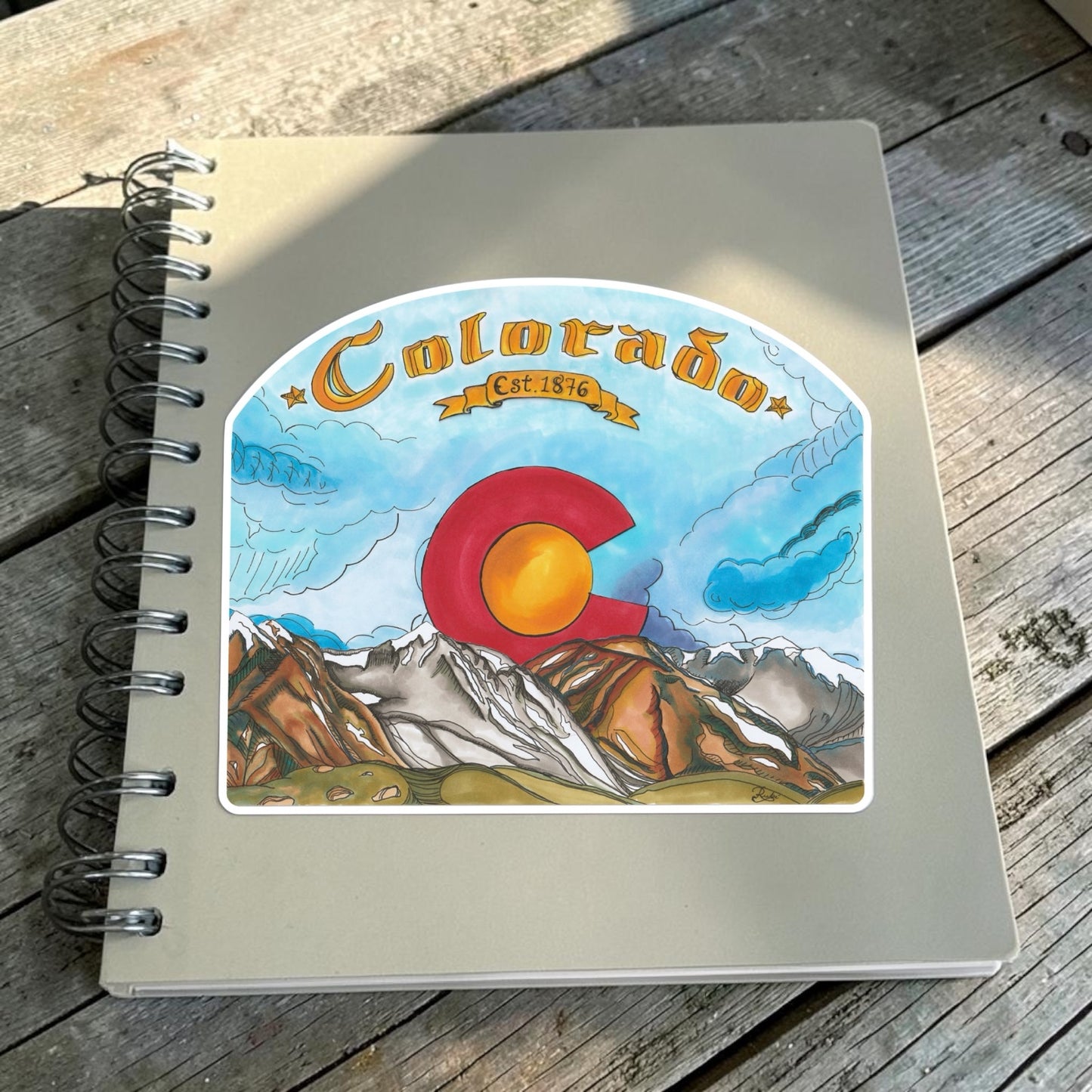 Colorado Est. 1876 Sticker | Waterproof & Weatherproof Vinyl Sticker