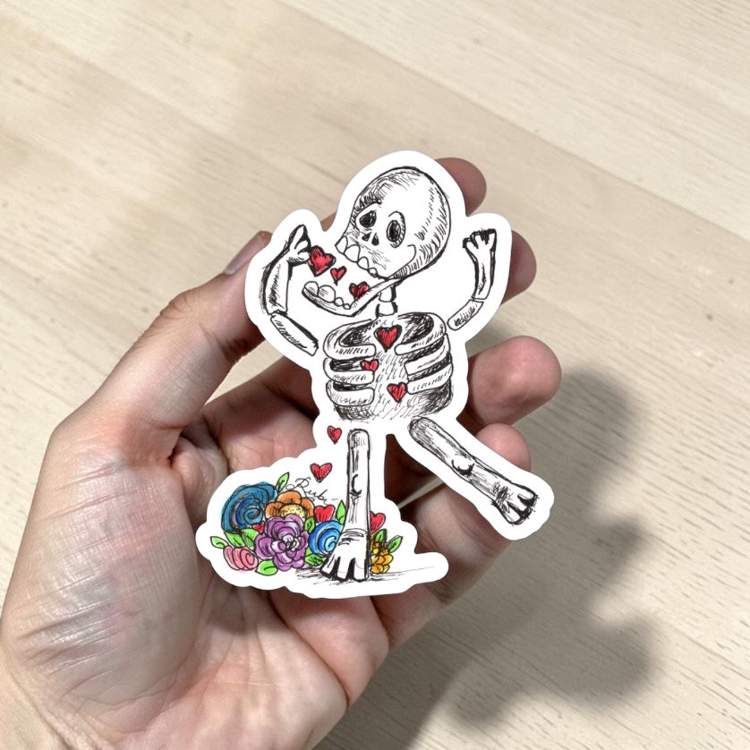Love to the Bones Sticker  | Waterproof & Weatherproof Vinyl