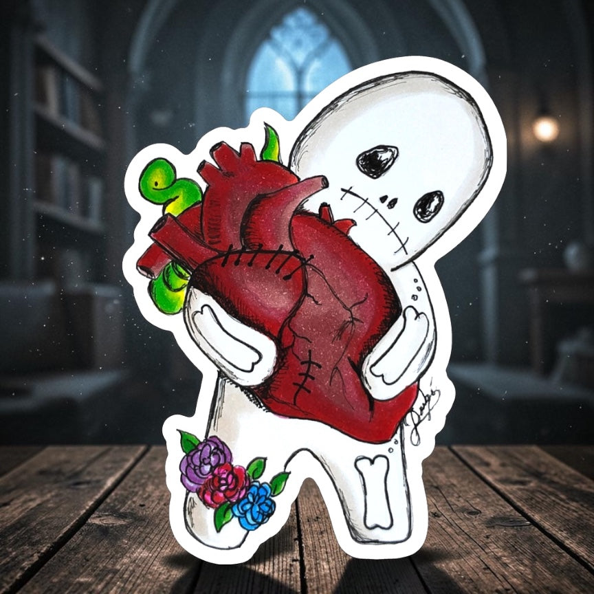 Heavy Heart Sticker | Waterproof & Weatherproof Vinyl