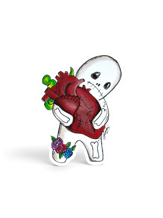 Heavy Heart Sticker | Waterproof & Weatherproof Vinyl