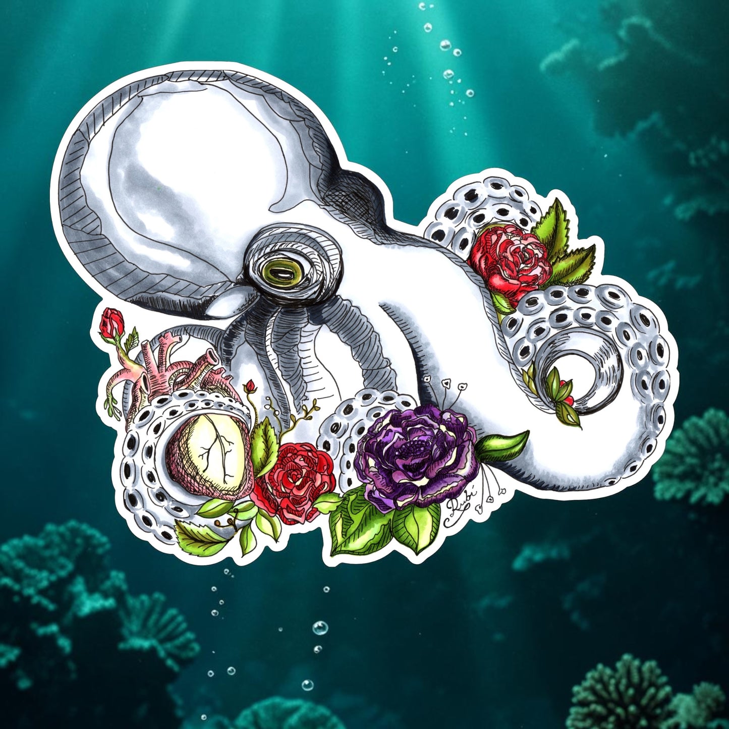Guardian of the Heart Sticker | Waterproof & Weatherproof Vinyl