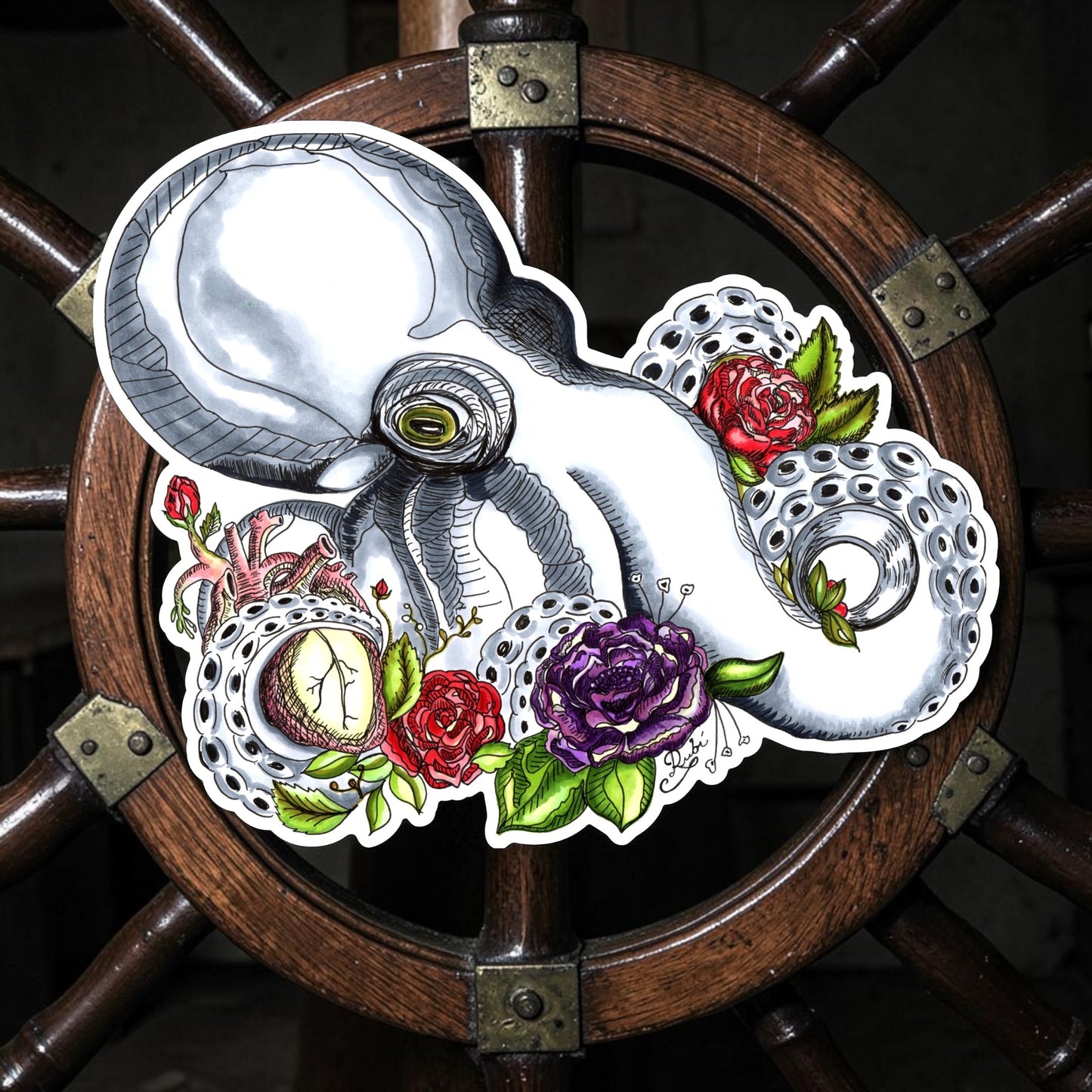 Guardian of the Heart Sticker | Waterproof & Weatherproof Vinyl