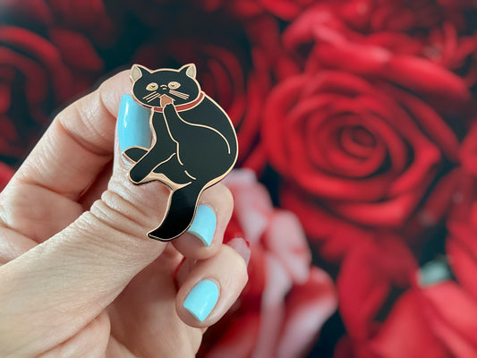 Black Cat | Hard Enamel Pin – Double Clutch